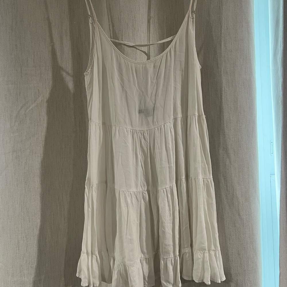 Brandy Melville Cream Tiered Dress